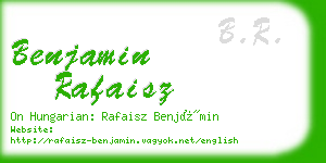 benjamin rafaisz business card